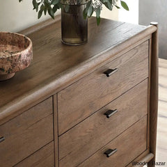 6 Chest Of Drawers In Soild Wood Classic Design With Spacious Functional Storage