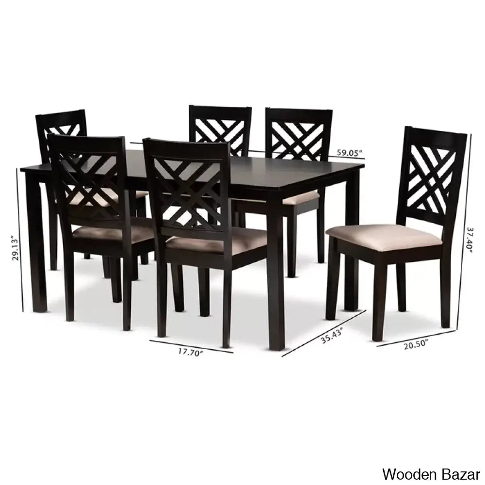 6 Seater Dining Table Set