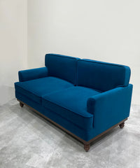 Mist Three Seater Sofa in peacock Color - Wooden Bazar