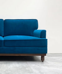 Mist Three Seater Sofa in peacock Color - Wooden Bazar