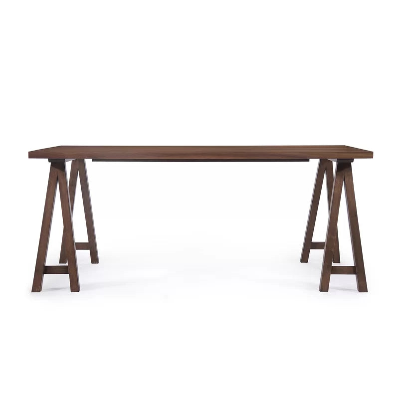 Kadley 6 Seater Dining Table Set in Natural Oak And Walnut Finish - Wooden Bazar