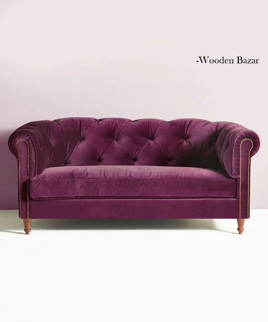 Luxury Sofa/Couch in Velvet Color - Wooden Bazar