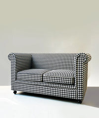 Linen 2 Seater trendy Sofa design - Wooden Bazar