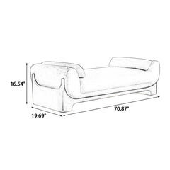 Lemonade Solid wood Bench - Wooden Bazar