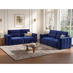 Hikky Deep Seat 2 Seater Sofa with Wooden Frame - Wooden Bazar