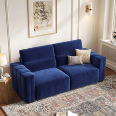 Hikky Deep Seat 2 Seater Sofa with Wooden Frame - Wooden Bazar