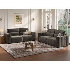 Hikky Deep Seat 2 Seater Sofa with Wooden Frame - Wooden Bazar
