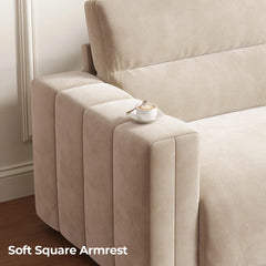 Comfy Loveseat Sofa with Deep Seat & High-Rebound Cushions