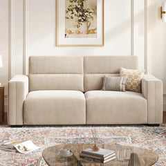 Comfy Loveseat Sofa with Deep Seat & High-Rebound Cushions