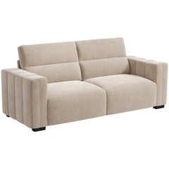 Hikky Deep Seat 2 Seater Sofa with Wooden Frame - Wooden Bazar