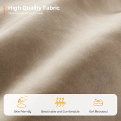 Hikky Deep Seat 2 Seater Sofa with Wooden Frame - Wooden Bazar