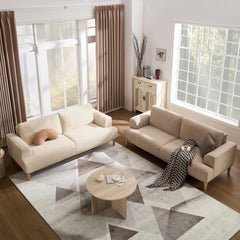 Kennick Modern Sofa Chenille Wooden Upholstered Couch