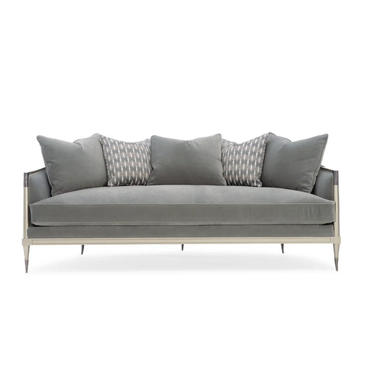 Curved Arm Upholstered Sofa – Chic Accent for Your Home Decor