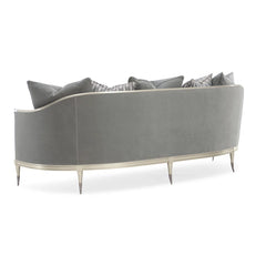 Curved Arm Upholstered Sofa – Chic Accent for Your Home Decor