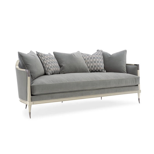Curved Arm Upholstered Sofa – Chic Accent for Your Home Decor