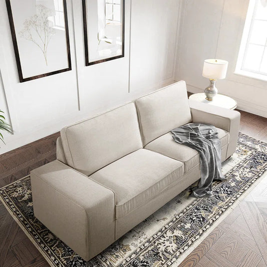 Luxury Modern Upholstered Sofa For Living Room, Couches With Solid Wood Frame