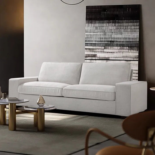 Luxury Modern Upholstered Sofa For Living Room, Couches With Solid Wood Frame