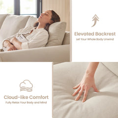 Sinkir 3 Seater Sofa With Rolled Arm Slipcovered Sofas For Living Room