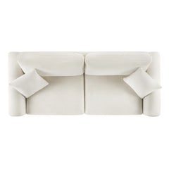 Jackison Upholstered Sofa With Wood Legs - Wooden Bazar