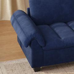 Wimpik Upholstered Sofa With Wood Legs - Wooden bazar