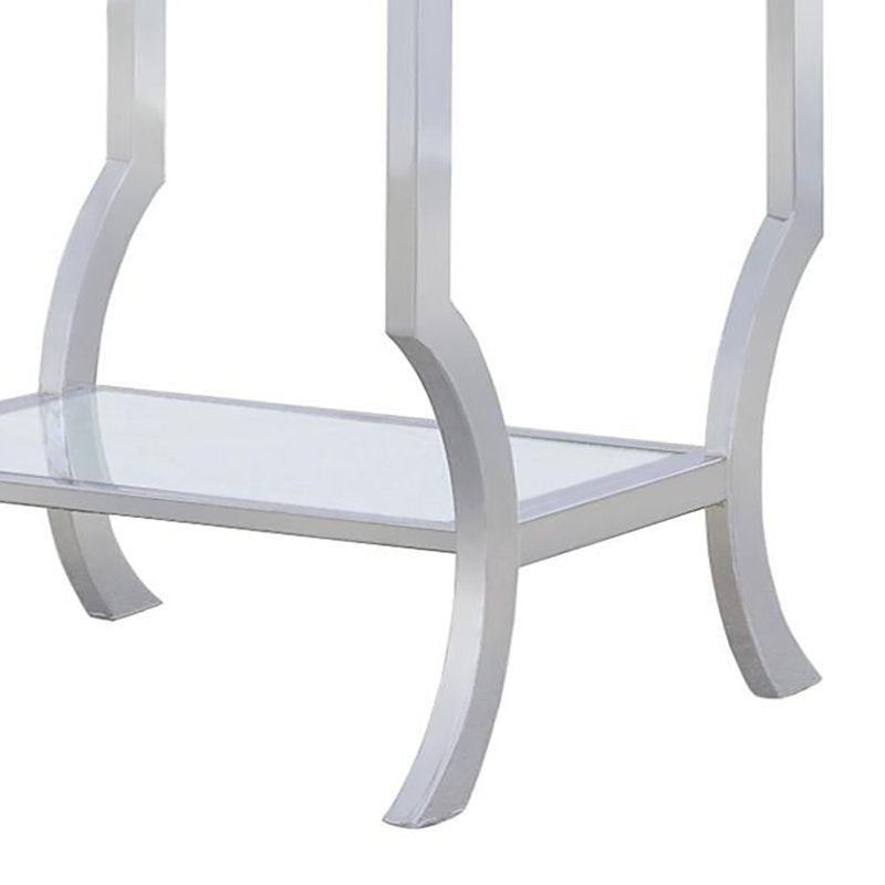 Waverlye Place Glass Top End Table