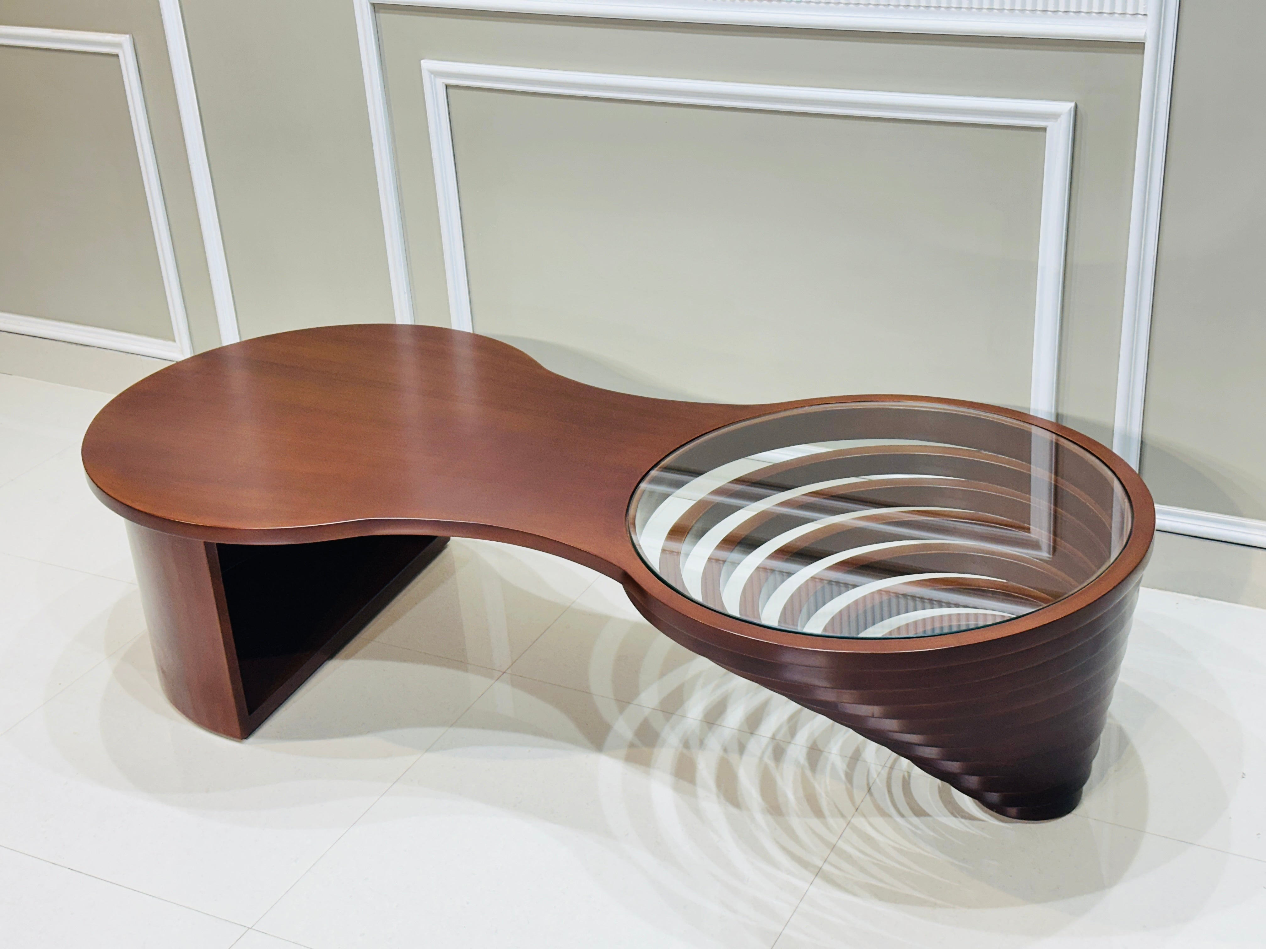 Helical Coffee & Center Table with 100% Natural Teak Wood