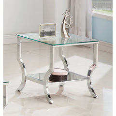 Waverlye Place Glass Top End Table