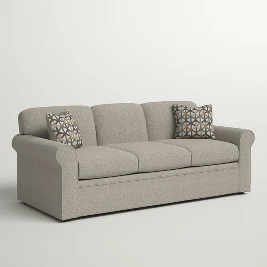 Danish 79'' Three Seater Upholstered Sleeper Sofa - Wooden Bazar