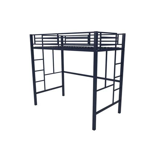 Nevvy Twin Metal Platform Loft Bed - Wooden bazar