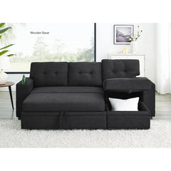 Two-piece upholstered sectional sofa by - Wooden Bazar