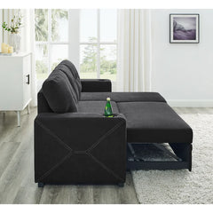 Two-piece upholstered sectional sofa by - Wooden Bazar