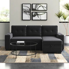 Two-piece upholstered sectional sofa by - Wooden Bazar