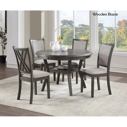 Wooden Bazar  4 - Person Solid Wood Dining Set