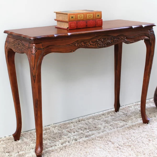 Abramson Hand Carved Console Table - Wooden Bazar
