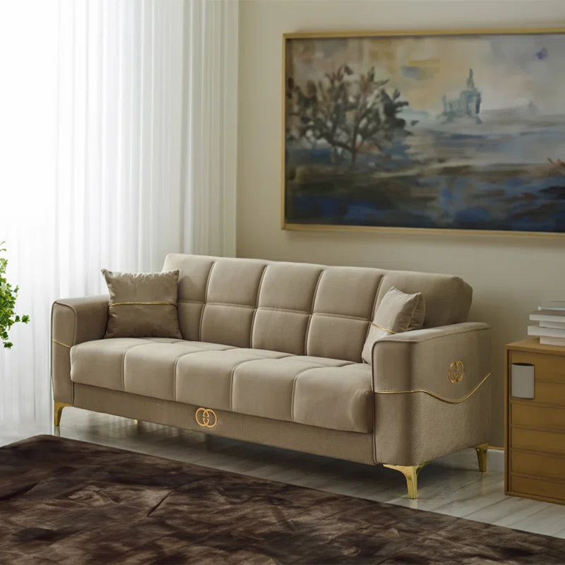 Abriene 4 - Piece Velvet Living Room Luxury Sofa Set