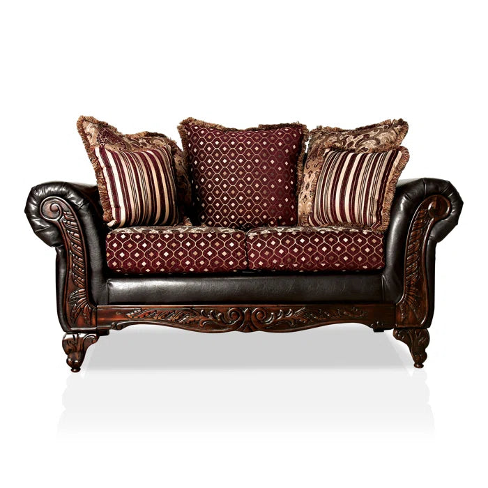 Adamsuno 2 - Piece Faux Leather Living Room Luxury Sofa Set