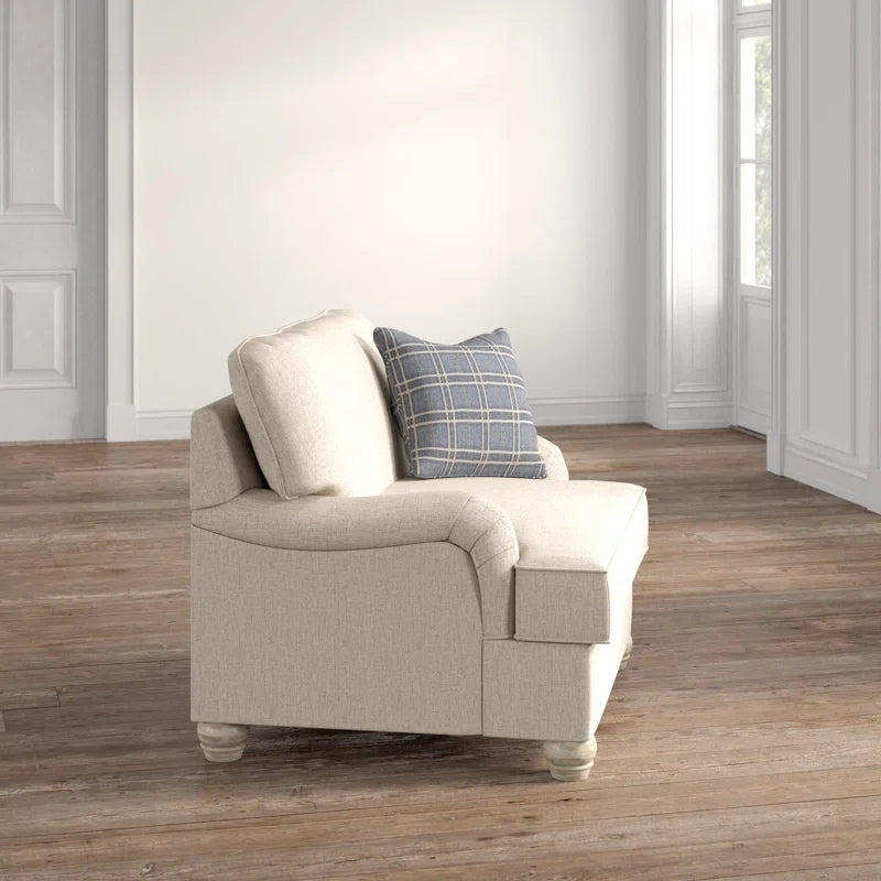 Daxwer Upholstered 1 Seater Comfortable Armchair - Wooden Bazar