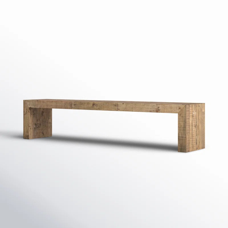 Dalper Solid Wood Bench - Wooden Bazar