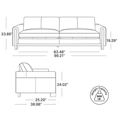 Fabric Upholstered Sofa – Stylish & Durable for Everyday Use