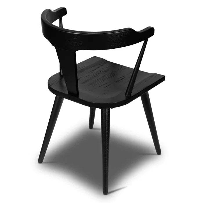 Agata Solid Wood Slat Back Dining Chair  - Wooden Bazar