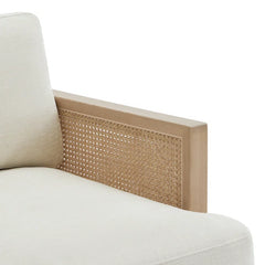 Feather-Blend Cushion Sofa – Stylish Comfort