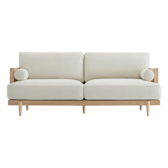Feather-Blend Cushion Sofa – Stylish Comfort