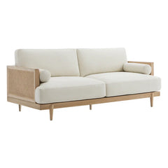 Feather-Blend Cushion Sofa – Stylish Comfort