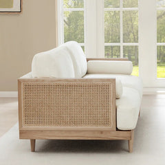 Feather-Blend Cushion Sofa – Stylish Comfort