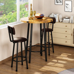 Xalope 2 Seater Dining Set - Wooden Bazar