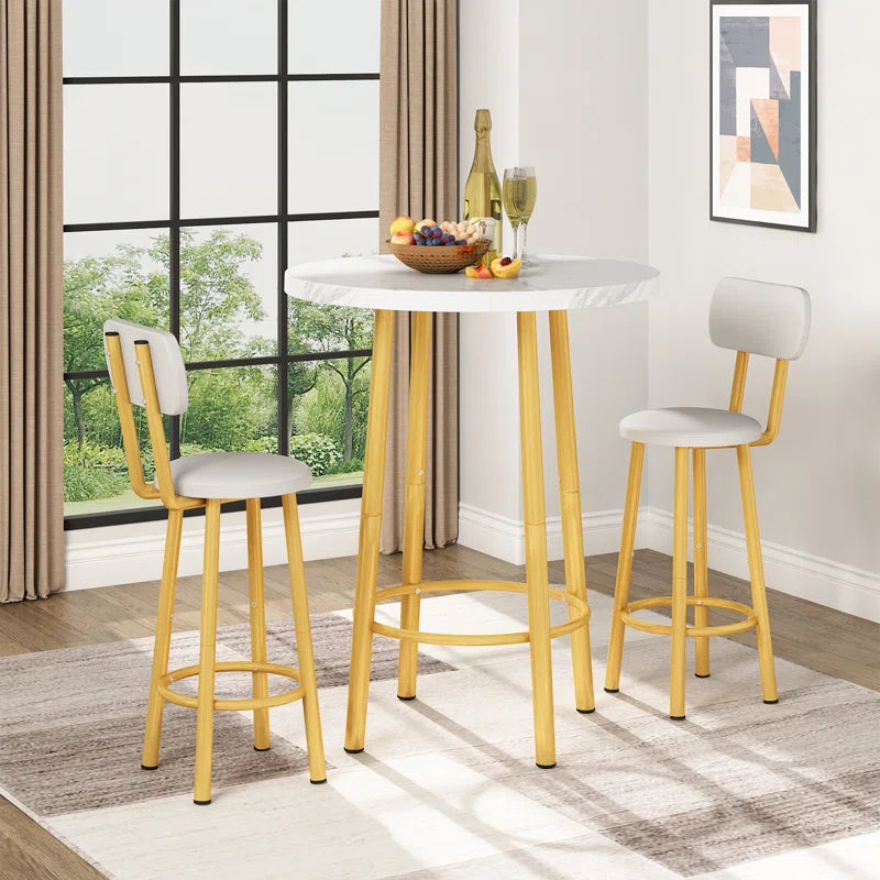 Xalope 2 Seater Dining Set - Wooden Bazar