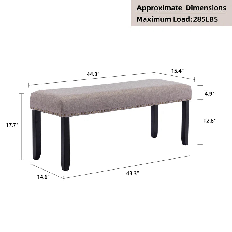Arstate Modern Upholstered Bench for Entryway and Bedroom