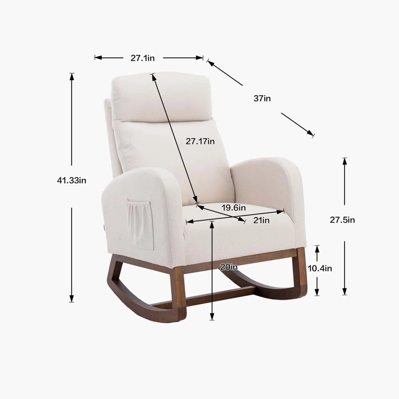 Laxcorn Rocking Chair For Modern Living - Wooden bazar