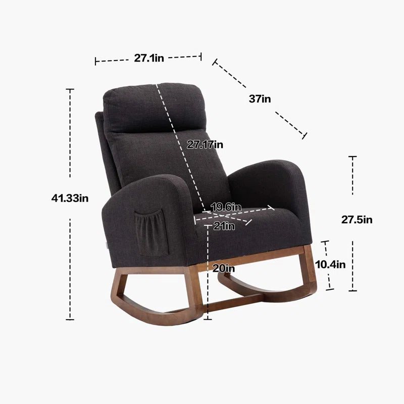 Laxcorn Rocking Chair For Modern Living - Wooden bazar