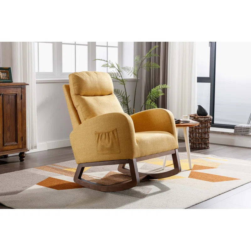 Laxcorn Rocking Chair For Modern Living - Wooden bazar